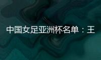 中国女足亚洲杯名单：王霜领衔吴海燕在列