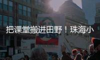 把课堂搬进田野！珠海小学生耕读园里割麦子