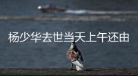 杨少华去世当天上午还由儿子推轮椅在饭店剪彩�，店家
：当时状态挺好