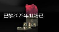 巴黎2025年41场已取得34胜�，追平2024年53场的总胜场数