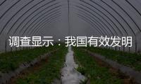 调查显示	：我国有效发明专利产业化率为34.7%