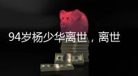94岁杨少华离世，离世当天还参加活动，最后露面骨瘦嶙峋没精神