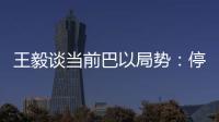 王毅谈当前巴以局势
：停火止暴是当务之急