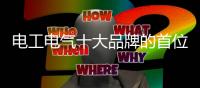 电工电气十大品牌的首位任务是什么?