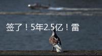 签了
	！5年2.5亿！雷霆顶薪提前续约霍姆格伦