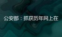 公安部
：抓获历年网上在逃人员35.1万余名
