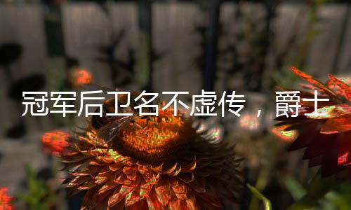 名不模板但爵士队的操作