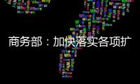 商务部：加快落实各项扩消费政策措施