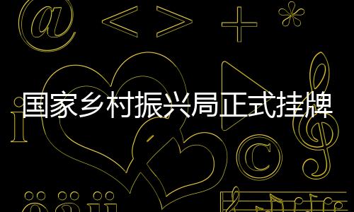 振兴国家乡村振兴局正式挂牌