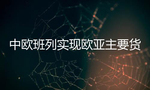 持续推动中欧班列高质量发展