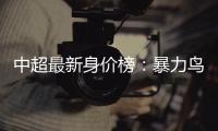 中超最新身价榜：暴力鸟居首 张玉宁本土第一
