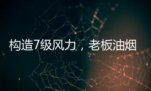 构造购置一台大吸力油烟机