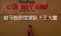 暗示告别国家队�？王大雷社媒发文
：拜拜