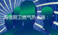 海信厨卫燃气热水器：“零冷水”体验
，热水即开即来