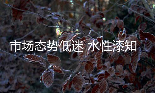 和激烈的漆知市场竞争