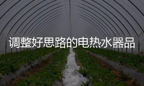 调整电热全面解除品牌紧张