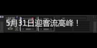 5月31日迎客流高峰
！